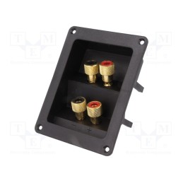 1 pcs x CLIFF - HFRP-01 - Terminal, loudspeaker, for panel mounting,screw, 81x108mm