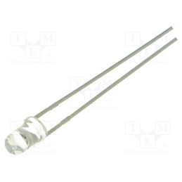 1 pcs x OPTOSUPPLY - OSG8HA3131A-12V - LED, 3mm, yellow green, 500÷750mcd, 30°, Front: convex, 12V