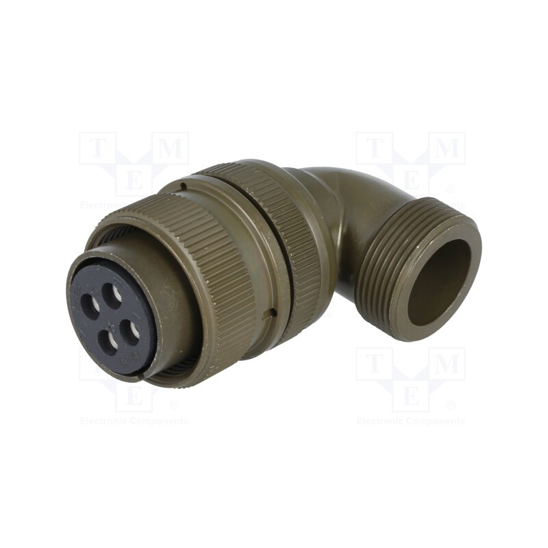 1 pcs x AMPHENOL - DS3108A 18-10S - Connector: circular, size 18, MS/DS, aluminium alloy, olive, plug