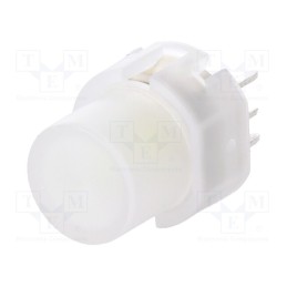 1 pcs x HIGHLY ELECTRIC - KS01-BLV-5 - Switch: keypad, Pos: 2, SPST-NO, 0.01A/35VDC, colourless, LED, white