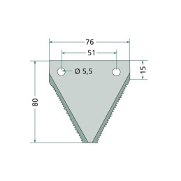 Knife, scythe knife, barbell, notched bison gerpol