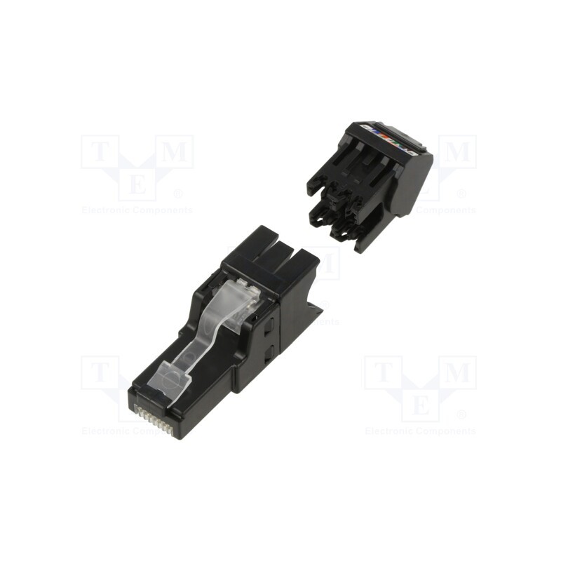 1 pcs x PANDUIT - FPUD6X88MTG - Plug, RJ45, PIN: 8, Cat: 6a, Layout: 8p8c, 26AWG÷22AWG, for cable