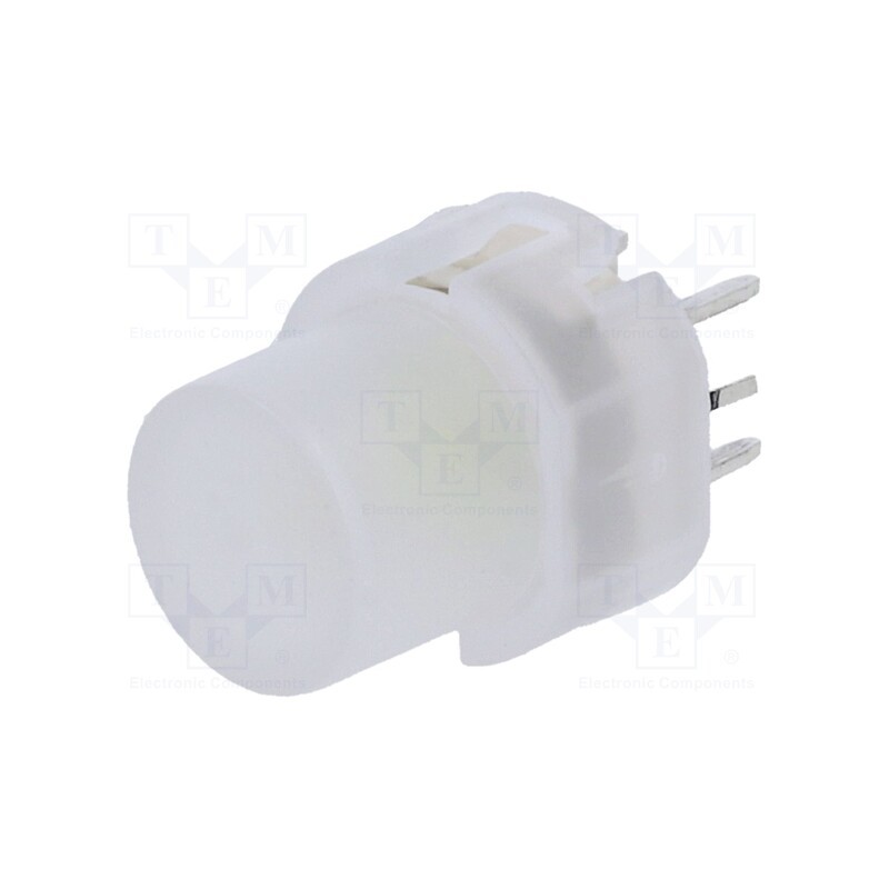 1 pcs x C&K - D6RLWHF1 LFS - Switch: push-button, Pos: 2, SPST-NO, 0.01A/35VDC, LED, white, THT