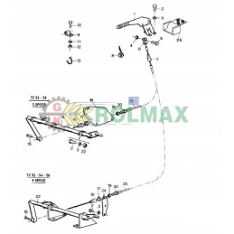 Handbrake cable New Holland TC 80454479