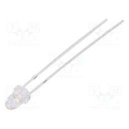 1 pcs x OPTOSUPPLY - OSW44P3211A - LED, 3mm, white cold, 18000÷22000mcd, 15°, Front: convex, 2.7÷3.4V