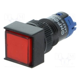 1 pcs x ONPOW - LAS2F-11Z/R - Switch: push-button, Pos: 2, SPDT, 0.5A/250VAC, 1A/24VDC, ON-ON
