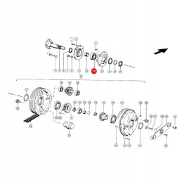 Bearing 55x100x21mm claas 215492 0 original