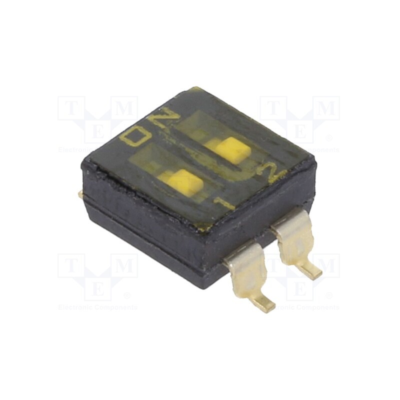 1 pcs x KNITTER-SWITCH - SBS 1002 - Switch: DIP-SWITCH, OFF-ON, 0.025A/24VDC, Pos: 2, -40÷85°C, SMD