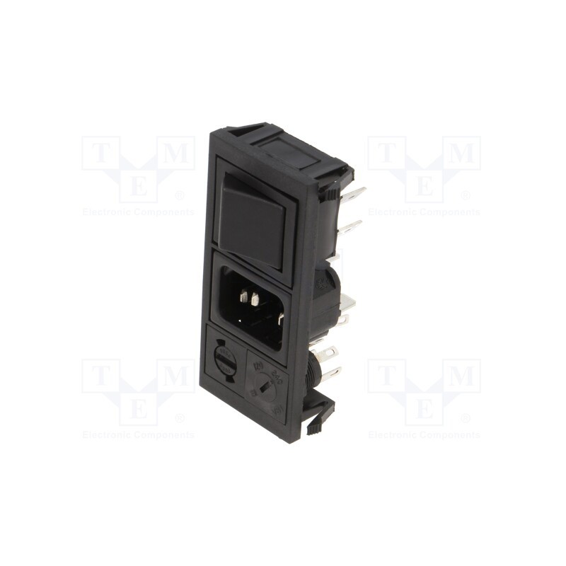 1 pcs x BULGIN - BZV03/Z0000/15 - Connector: AC supply, socket, male, 10A, 250VAC, IEC 60320, C14 (E)