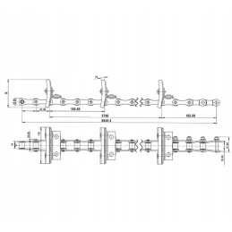 Bizon grain feeder chain with 056 set 36l