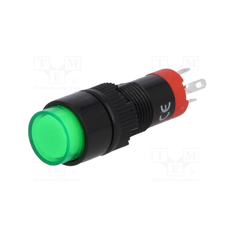 1 pcs x ONPOW - LAS3Y-11/6/G - Switch: push-button, Pos: 2, SPDT, 0.5A/250VAC, 1A/24VDC, ON-(ON)