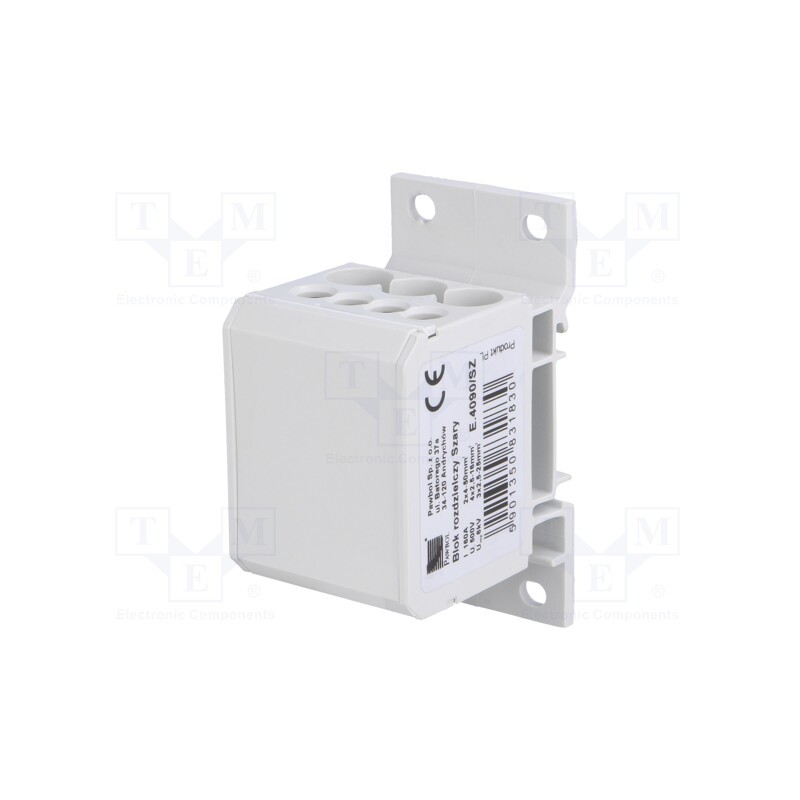 1 pcs x PAWBOL - E.4090/SZ - Splice terminal: distribution block, 2.5÷50mm2, ways: 1, grey
