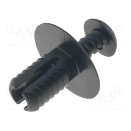 10 pcs x ESSENTRA - USR-1133 - Rivet, polyamide, L.rivet: 14mm, Panel cutout diam: 8mm, black