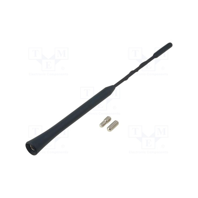 1 pcs x PER.PIC. - A00105 - Antenna mast, 0.235m, M5,M6, inside, universal, black