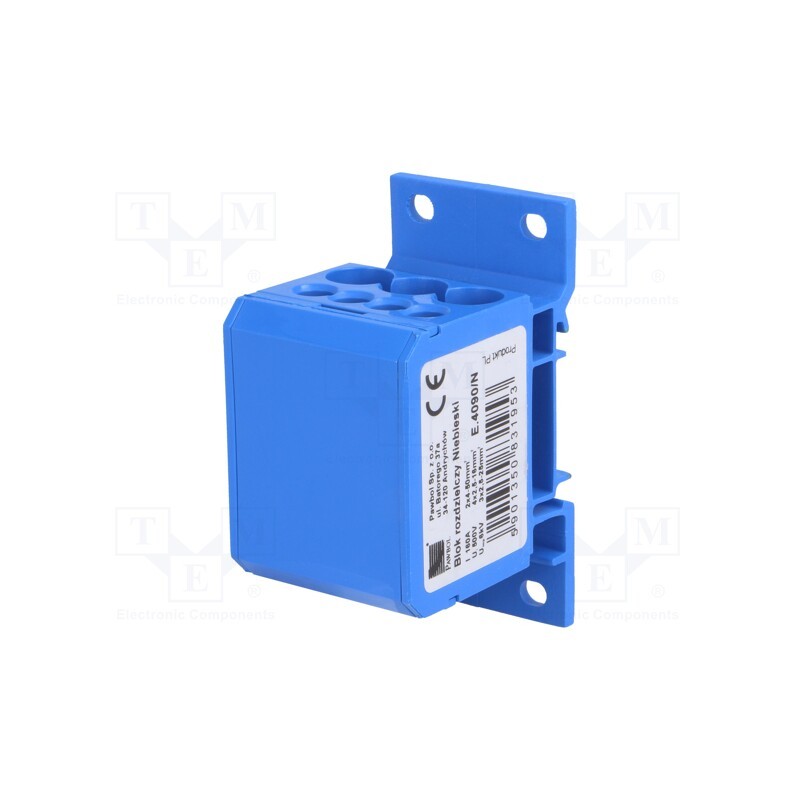 1 pcs x PAWBOL - E.4090/N - Splice terminal: distribution block, 2.5÷50mm2, ways: 1, blue