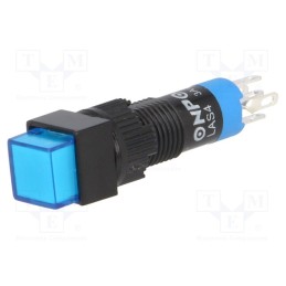 1 pcs x ONPOW - LAS4F-11Z/B - Switch: push-button, Pos: 2, SPDT, 0.5A/250VAC, 1A/24VDC, ON-ON