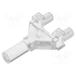 1 pcs x MENTOR - 1275.1001 - Fiber for LED, round, Ø: 3mm, Front: flat, with PCB mounting