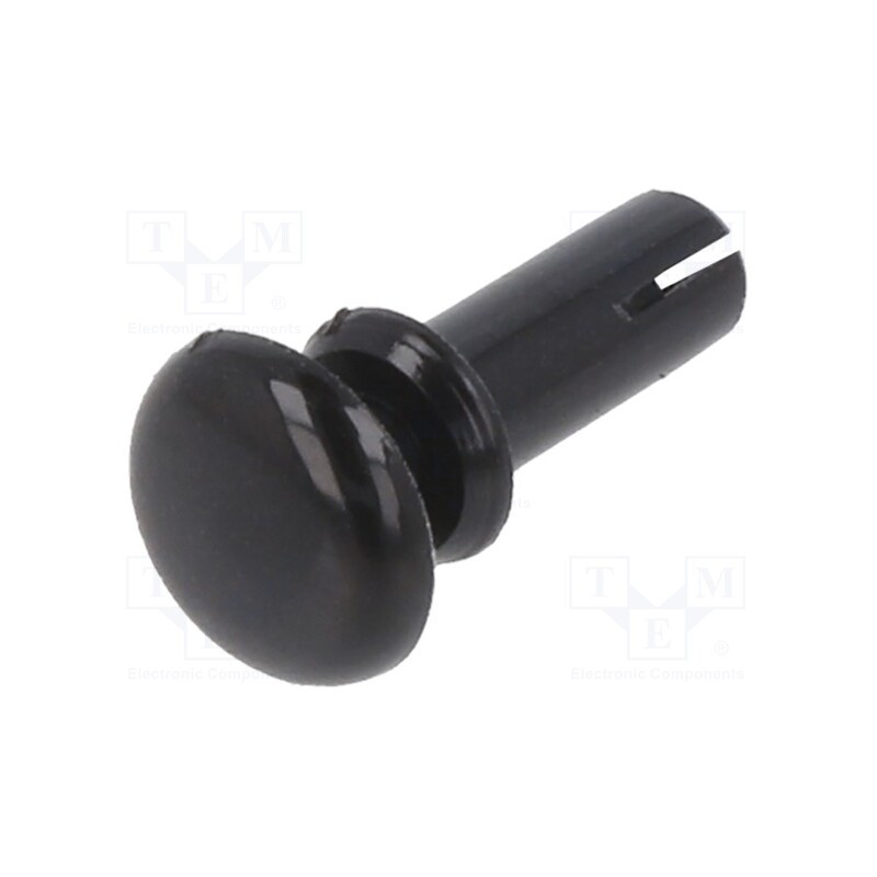 10 pcs x DREMEC - 8G4013.0X6.0B - Rivet, polyamide, L.rivet: 7.5mm, Panel cutout diam: 3.1mm, black