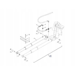 New Holland CX additional header cylinder kit