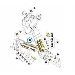 Complete elevator chain 84980082 new holland