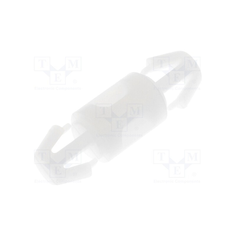 10 pcs x FIX&FASTEN - FIX-LCC-6 - PCB distance, polyamide, L: 6.4mm, latch/latch, natural, UL94V-2