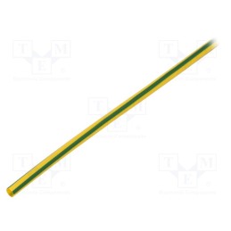 1 pcs x 3M - 7000099234 - Heat shrink sleeve, thin walled, 3: 1, 3mm, L: 1m, yellow-green