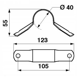 Bearing clamp for motorbike John Deere Z32191