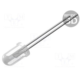 1 pcs x OPTOSUPPLY - OSB5SA5A31A-CRLED14 - CRLED, 5mm, blue, 6500mcd, 30°, Front: convex, 5.5÷20V, No.of term: 2