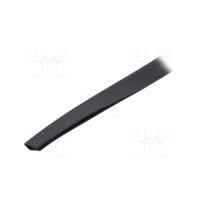 10 m x ROZTOCZE - UT-5.6 - Hole and edge shield, EPDM, L: 10m, black, H: 20mm, W: 10mm