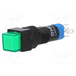 1 pcs x ONPOW - LAS4F-11Z/G - Switch: push-button, Pos: 2, SPDT, 0.5A/250VAC, 1A/24VDC, ON-ON