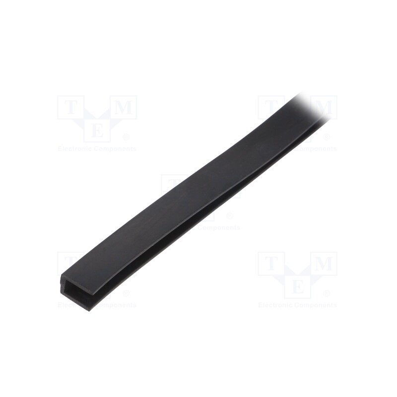 10 m x ROZTOCZE - UT-5.3 - Hole and edge shield, EPDM, L: 10m, black, H: 10mm, W: 8mm