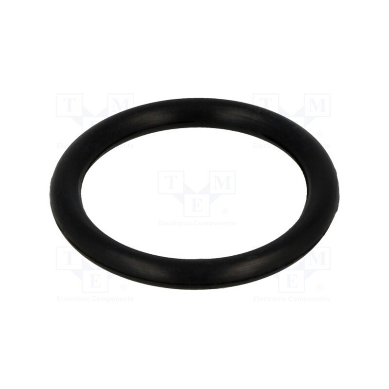 10 pcs x FIX&FASTEN - FIX-OR-25.2 -AS - O-ring gasket, NBR rubber, Thk: 3.5mm, Øint: 25.2mm, black