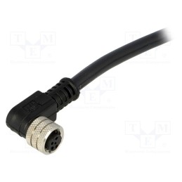 1 pcs x MOLEX - 120027-0154 - Connector: M8, female, PIN: 4, angled 90°, with lead, plug, 3A, IP67