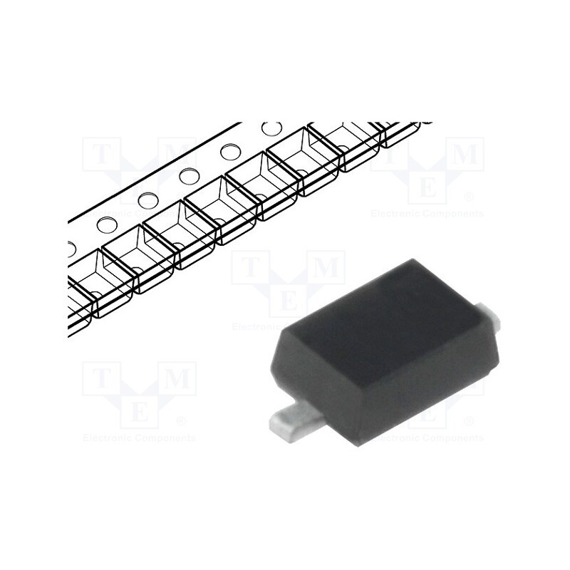 25 pcs x DIOTEC SEMICONDUCTOR - MM3Z16 - Diode: Zener, 0.3W, 16V, 18mA, SMD, , SOD323F, single diode