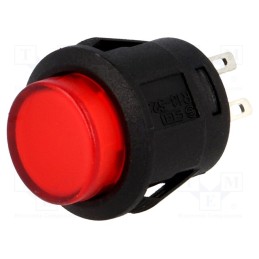 1 pcs x SCI - R13-523BL-05-BRL1 - Switch: push-button, Pos: 2, SPST-NO, 1.5A/250VAC, OFF-ON, red