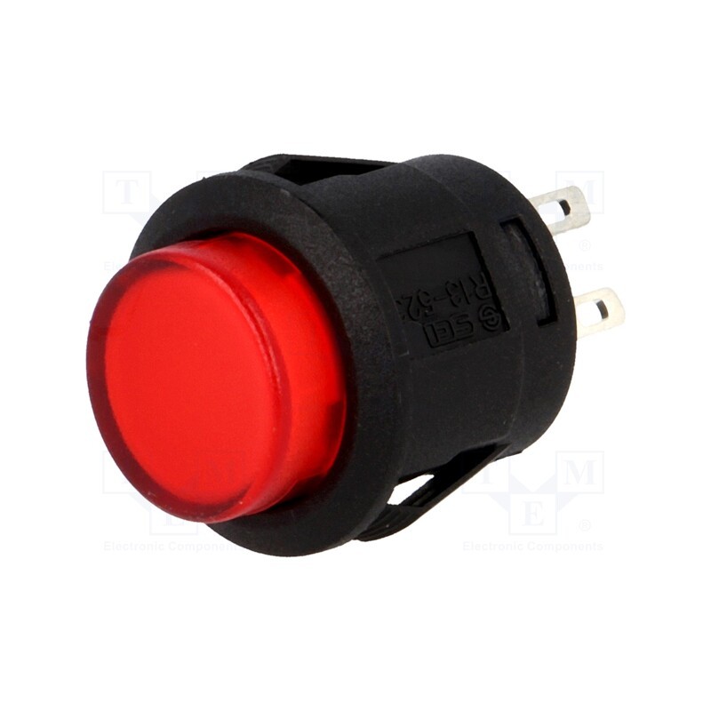 1 pcs x SCI - R13-523BL-05-BRL1 - Switch: push-button, Pos: 2, SPST-NO, 1.5A/250VAC, OFF-ON, red