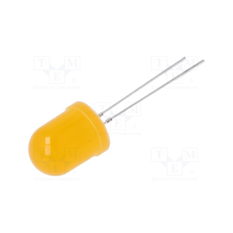 1 pcs x OPTOSUPPLY - OSO5PAA134A-1MA - LED, 10mm, orange, 1120÷500mcd, 30°, Front: convex, 1.8÷2.2V, 66mW