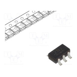 5 pcs x TOSHIBA - TCR2EF27,LM(CT - IC: voltage regulator, LDO,linear,fixed, 2.7V, 0.2A, SOT25, SMD