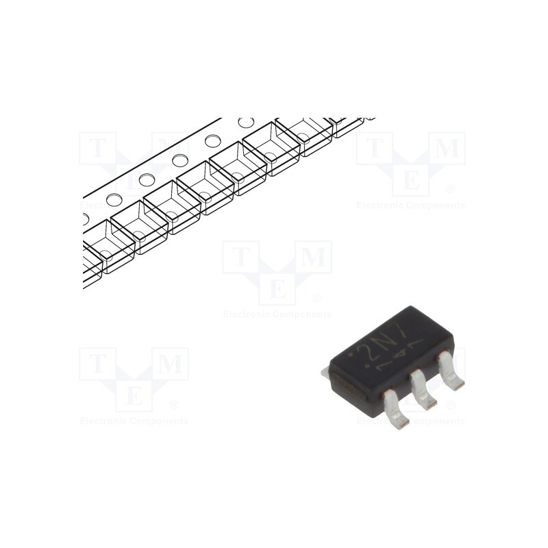 5 pcs x TOSHIBA - TCR2EF27,LM(CT - IC: voltage regulator, LDO,linear,fixed, 2.7V, 0.2A, SOT25, SMD