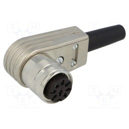 1 pcs x AMPHENOL - T3505005U - Connector: M16, plug, female, soldering, for cable, PIN: 8, 5A, 100V