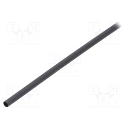 1 pcs x TE Connectivity - ATUM-4.5/1.5-0-STK - Heat shrink sleeve, glued, 3: 1, 4.5mm, L: 1.2m, black, polyolefine