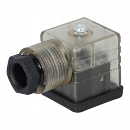 Din coil plug with led 12 24vdc