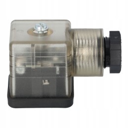 Din coil plug with led 12 24vdc