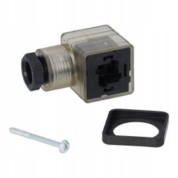 Din coil plug with led 12 24vdc