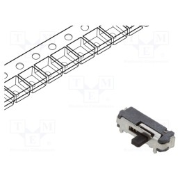 1 pcs x C&K - JSM08011SAQNR - Switch: slide, Pos: 2, SPDT, 0.3A/4VDC, ON-(ON), No.of term: 3, SMT