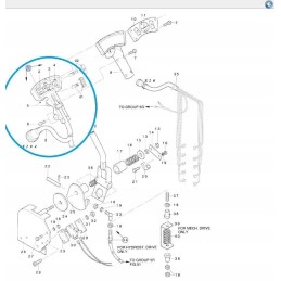 Control lever new holland tc 84002508 cnh