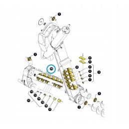 New Holland CX CSX elevator chain 47953884