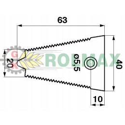 Claas 522184 AGV scythe blade