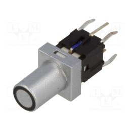 1 pcs x HIGHLY ELECTRIC - PB6149L-4-102 - Switch: keypad, Pos: 2, SPST-NO, 0.05A/12VDC, silver, LED, blue, THT