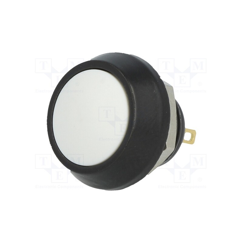 1 pcs x ONPOW - GQ12B-10/J/W/A - Switch: vandal resistant, Pos: 2, SPST-NO, 2A/36VDC, IP65, OFF-(ON)
